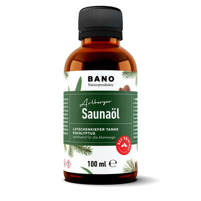 Sie sehen eine Packung Arlberger Saunaöl 100ml, Produktbild: 01 Arlberger Saunaöl 100ml, A-Nr.: 3450904 - 01