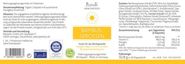 Bambussprossen Kapseln, A-Nr.: 4488576 - 02