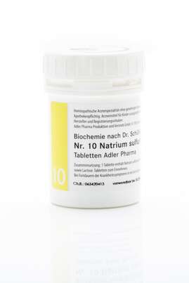 Sie sehen eine Packung Schüßler Salz Adler Nr. 10 D6 Tabletten, Produktbild: 01 Schüßler Salz Adler Nr. 10 D6 Tabletten, A-Nr.: 2262750 - 01