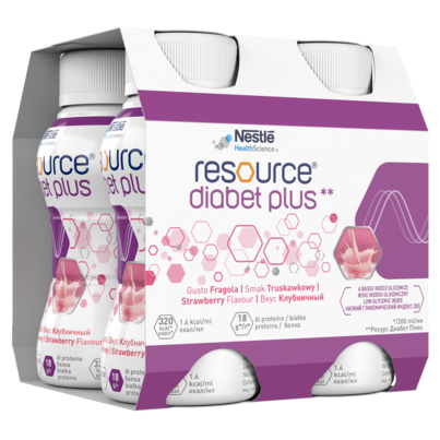 Sie sehen eine Packung Resource® Diabet Plus, Produktbild: 02 Resource® Diabet Plus, A-Nr.: 4383759 - 02