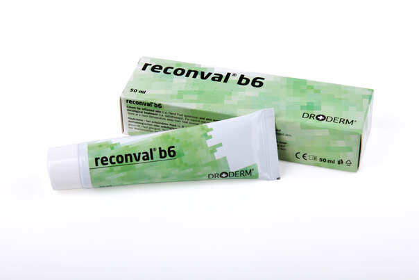 Sie sehen eine Packung Reconval B6 Creme, Produktbild: 01 Reconval B6 Creme, A-Nr.: 4313701 - 01