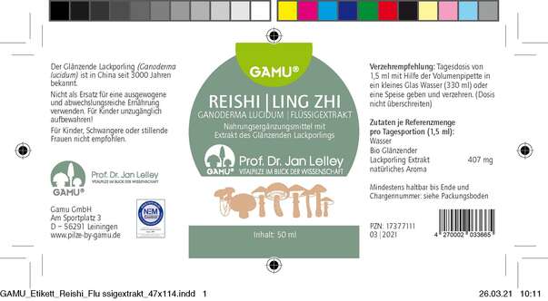 Gamu Reishi Flüssigextrakt, A-Nr.: 5600348 - 02