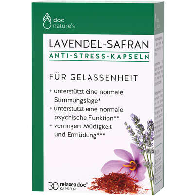doc nature’s LAVENDEL-SAFRAN ANTI-STRESS KAPSELN, A-Nr.: 4604545 - 01