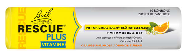 Sie sehen eine Packung RESCUE® Plus Bonbons, Produktbild: 01 RESCUE® Plus Bonbons, A-Nr.: 5323239 - 01