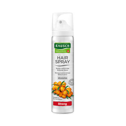 Sie sehen eine Packung RAUSCH HAIRSPRAY Strong Aerosol, Produktbild: 01 RAUSCH HAIRSPRAY Strong Aerosol, A-Nr.: 4555350 - 01
