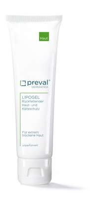 Sie sehen eine Packung preval LIPOGEL Hautschutz, Produktbild: 01 preval LIPOGEL Hautschutz, A-Nr.: 0655505 - 01