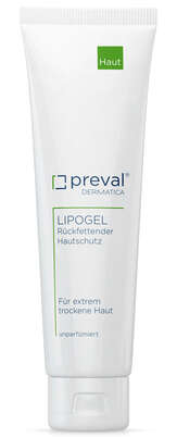 Sie sehen eine Packung preval LIPOGEL Hautschutz, Produktbild: 01 preval LIPOGEL Hautschutz, A-Nr.: 1232882 - 01