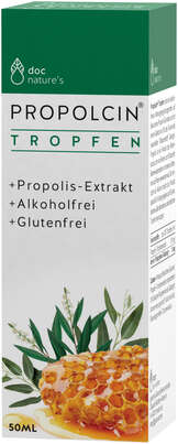 Sie sehen eine Packung doc nature’s PROPOLCIN® Tropfen, Produktbild: 01 doc nature’s PROPOLCIN® Tropfen, A-Nr.: 5673821 - 01