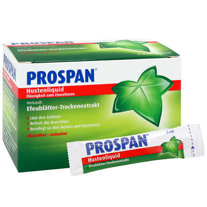 Sie sehen eine Packung Prospan® Hustenliquid in der Flasche, Produktbild: 06 Prospan® Hustenliquid in der Flasche, A-Nr.: 4473511 - 06