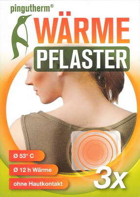 Sie sehen eine Packung Pingutherm Sofort-Wärme Pflaster, Produktbild: 01 Pingutherm Sofort-Wärme Pflaster, A-Nr.: 3958761 - 01