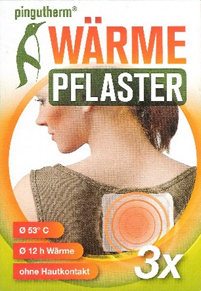 Sie sehen eine Packung Pingutherm Sofort-Wärme Pflaster, Produktbild: 02 Pingutherm Sofort-Wärme Pflaster, A-Nr.: 3958761 - 02