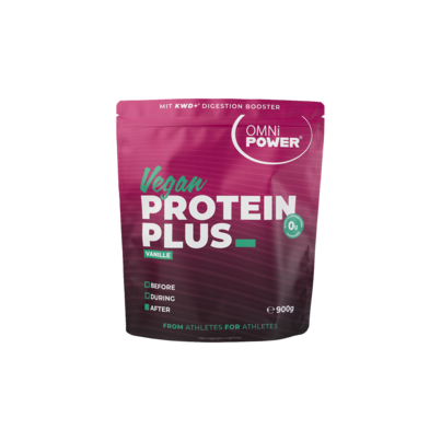 Sie sehen eine Packung OMNi-POWER® PROTEIN PLUS Vanille 900g, Produktbild: 01 OMNi-POWER® PROTEIN PLUS Vanille 900g, A-Nr.: 5817473 - 01