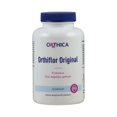 Sie sehen eine Packung Orthiflor Original Kapseln Orthica, Produktbild: 01 Orthiflor Original Kapseln Orthica, A-Nr.: 5395799 - 01