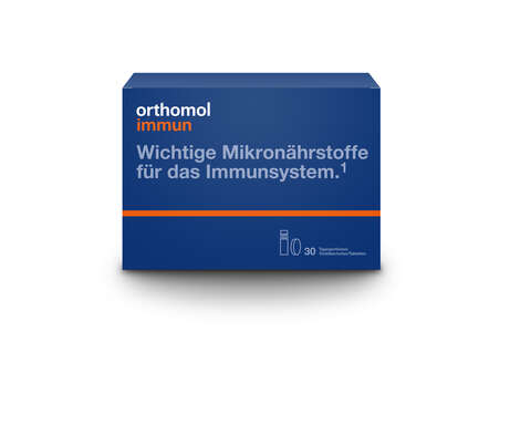 Sie sehen eine Packung Orthomol Immun Trinkfl, Produktbild: 01 Orthomol Immun Trinkfl, A-Nr.: 3143562 - 01