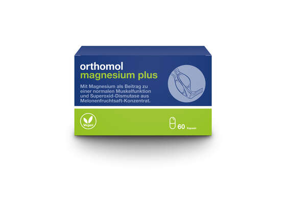 Sie sehen eine Packung Orthomol Pure + Green Magnesium Plus, Produktbild: 01 Orthomol Pure + Green Magnesium Plus, A-Nr.: 4607012 - 01