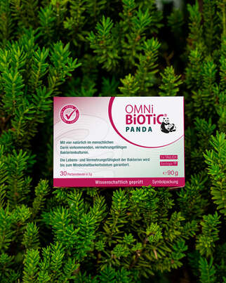 Sie sehen eine Packung OMNi-BiOTiC® PANDA, 30 Sachets a 3g, Produktbild: 03 OMNi-BiOTiC® PANDA, 30 Sachets a 3g, A-Nr.: 3735682 - 03