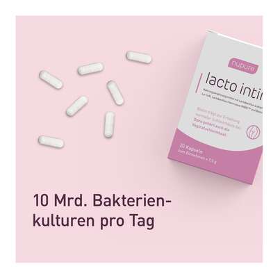 Sie sehen eine Packung Lacto Intim oral Probiotikum bei bakterieller Vaginose, Produktbild: 03 Lacto Intim oral Probiotikum bei bakterieller Vaginose, A-Nr.: 5778572 - 03