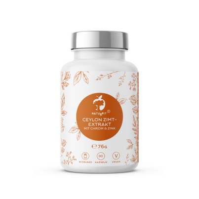 Sie sehen eine Packung Naturvit® Zimt Kapseln aus Ceylon Zimt Extrakt, Produktbild: 01 Naturvit® Zimt Kapseln aus Ceylon Zimt Extrakt, A-Nr.: 5832981 - 01