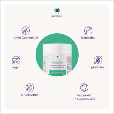 Sie sehen eine Packung neurofelixir Trinkpulver, Produktbild: 04 neurofelixir Trinkpulver, A-Nr.: 5699482 - 04