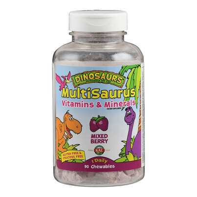 Sie sehen eine Packung Supplementa Dinosaurier MultiSaurus Kautabletten, Produktbild: 01 Supplementa Dinosaurier MultiSaurus Kautabletten, A-Nr.: 5395983 - 01