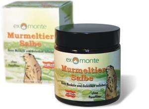 Sie sehen eine Packung Exmonte Murmeltiersalbe 100ml, Produktbild: 02 Exmonte Murmeltiersalbe 100ml, A-Nr.: 3594394 - 02