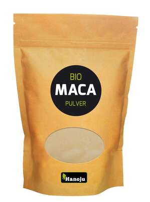 Sie sehen eine Packung Hanoju Maca Premium Pulver Bio, Produktbild: 01 Hanoju Maca Premium Pulver Bio, A-Nr.: 4385238 - 01