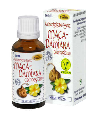 Sie sehen eine Packung Espara Maca-Damian Compositum Alchemistische Essenz 30ml, Produktbild: 02 Espara Maca-Damian Compositum Alchemistische Essenz 30ml, A-Nr.: 4040166 - 02