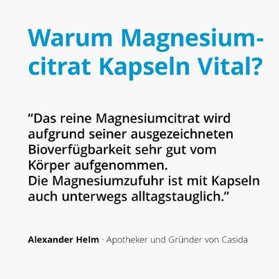 Casida Magnesiumcitrat Kapseln Vital, A-Nr.: 4895732 - 03