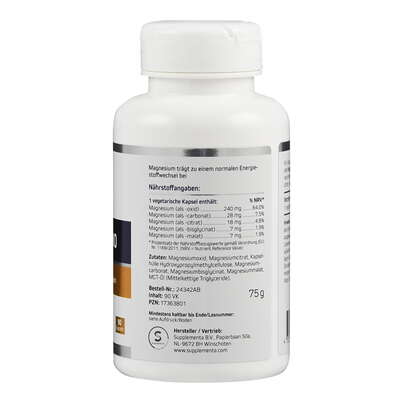 Sie sehen eine Packung Magnesium 300 mg Kapseln, Produktbild: 02 Magnesium 300 mg Kapseln, A-Nr.: 5638368 - 02