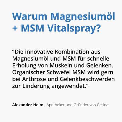 Casida Magnesiumöl + MSM Vitalspray, A-Nr.: 4895726 - 02