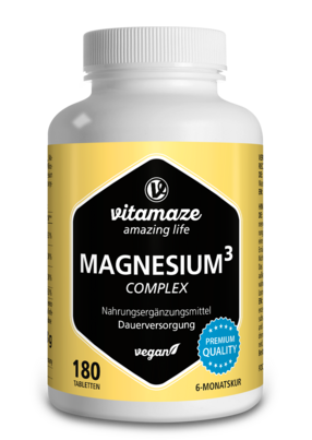 Sie sehen eine Packung Vitamaze Magnesium 350mg Komplex, Produktbild: 01 Vitamaze Magnesium 350mg Komplex, A-Nr.: 5179452 - 01