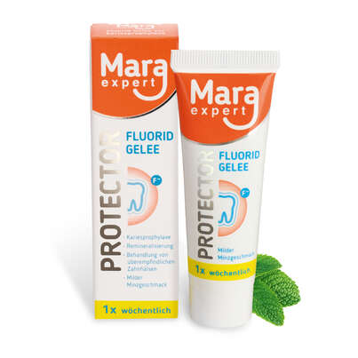 Sie sehen eine Packung PROTECTOR FLUORID GELEE, Produktbild: 02 PROTECTOR FLUORID GELEE, A-Nr.: 5066535 - 02