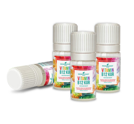 Sie sehen eine Packung Vitamin B12 Kur, hochdosiert, 10 x 10 Trinkampullen, Waldfruchtgeschmack, Produktbild: 05 Vitamin B12 Kur, hochdosiert, 10 x 10 Trinkampullen, Waldfruchtgeschmack, A-Nr.: 5795725 - 05