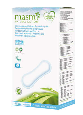 Sie sehen eine Packung Masmi Monatsbinden Classic Bio, Produktbild: 03 Masmi Monatsbinden Classic Bio, A-Nr.: 4620596 - 03