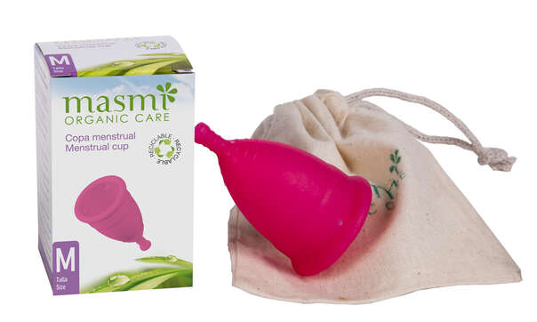 Sie sehen eine Packung Masmi Öko Menstruationstasse Größe M, Produktbild: 03 Masmi Öko Menstruationstasse Größe M, A-Nr.: 4620834 - 03
