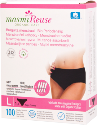 Bio Periodenslip Masmi Reuse - Waschbar - Größe L, A-Nr.: 5588280 - 01