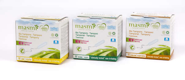 Sie sehen eine Packung Masmi Organic Care - Bio Tampons Super, Produktbild: 02 Masmi Organic Care - Bio Tampons Super, A-Nr.: 4368889 - 02
