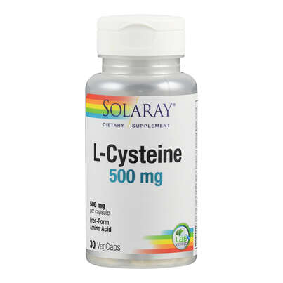 Sie sehen eine Packung Supplementa L-Cystein 500 mg Kapseln, Produktbild: 01 Supplementa L-Cystein 500 mg Kapseln, A-Nr.: 5597907 - 01