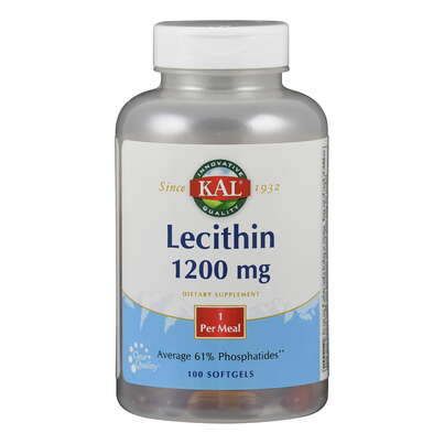 Sie sehen eine Packung Supplementa Lecithin 1200 mg Weichkapseln, Produktbild: 01 Supplementa Lecithin 1200 mg Weichkapseln, A-Nr.: 5396043 - 01