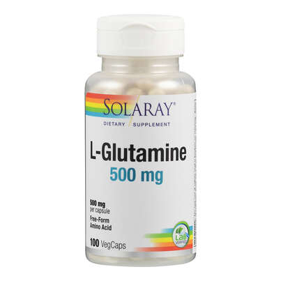 Sie sehen eine Packung Supplementa L-Glutamin 500 mg Kapseln, Produktbild: 01 Supplementa L-Glutamin 500 mg Kapseln, A-Nr.: 5574036 - 01