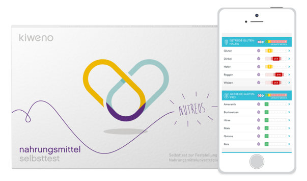 Sie sehen eine Packung Nahrungsmittelunverträglichkeitstest, Produktbild: 01 Nahrungsmittelunverträglichkeitstest, A-Nr.: 5702592 - 01