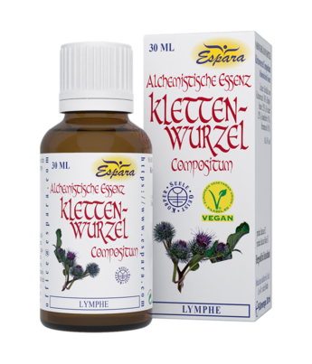 Sie sehen eine Packung Espara Klettenwurzel Compositum Alchemistische Essenz, Produktbild: 01 Espara Klettenwurzel Compositum Alchemistische Essenz, A-Nr.: 4298798 - 01