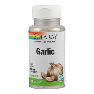 Sie sehen eine Packung Supplementa Knoblauch 500 mg Kapseln, Produktbild: 01 Supplementa Knoblauch 500 mg Kapseln, A-Nr.: 5573953 - 01