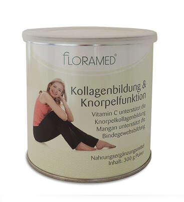Sie sehen eine Packung Floramed Kollagenbildung & Knorpelfunktion Pulver, Produktbild: 02 Floramed Kollagenbildung & Knorpelfunktion Pulver, A-Nr.: 4390110 - 02