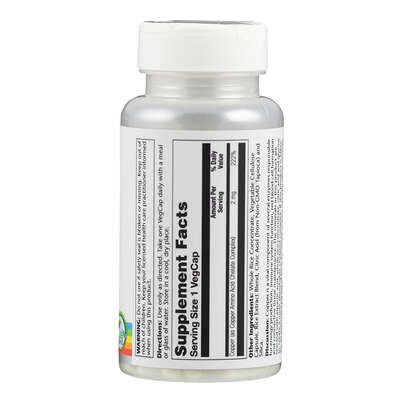 Sie sehen eine Packung Supplementa Kupfer 2 mg Kapseln, Produktbild: 02 Supplementa Kupfer 2 mg Kapseln, A-Nr.: 5573999 - 02