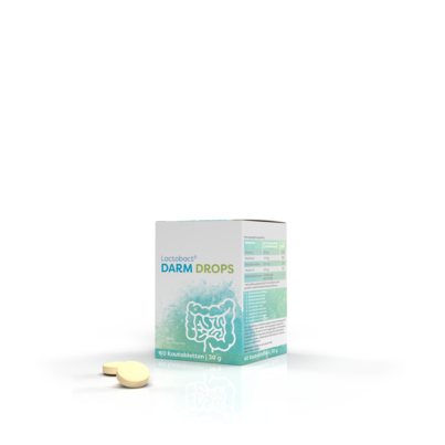 Sie sehen eine Packung Lactobact DARM DROPS, Produktbild: 02 Lactobact DARM DROPS, A-Nr.: 5581415 - 02
