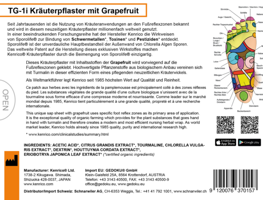 Sie sehen eine Packung TG-1i Kräuterpflaster mit Grapefruit, Produktbild: 03 TG-1i Kräuterpflaster mit Grapefruit, A-Nr.: 4831436 - 03