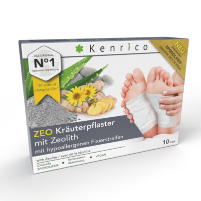 Sie sehen eine Packung ZEO Kräuterpflaster mit Zeolith, Produktbild: 01 ZEO Kräuterpflaster mit Zeolith, A-Nr.: 4161065 - 01