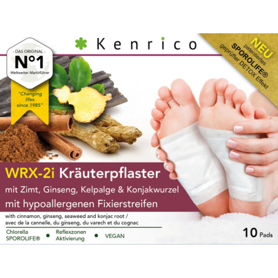 Sie sehen eine Packung WRX-2i Kräuterpflaster mit Zimt, Ginseng, Kelpalge und Konjakwurzel, Produktbild: 02 WRX-2i Kräuterpflaster mit Zimt, Ginseng, Kelpalge und Konjakwurzel, A-Nr.: 4108668 - 02