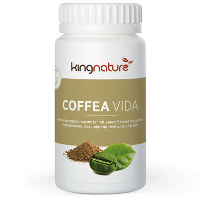 Sie sehen eine Packung Kingnature Coffea Vida, Produktbild: 01 Kingnature Coffea Vida, A-Nr.: 4596403 - 01